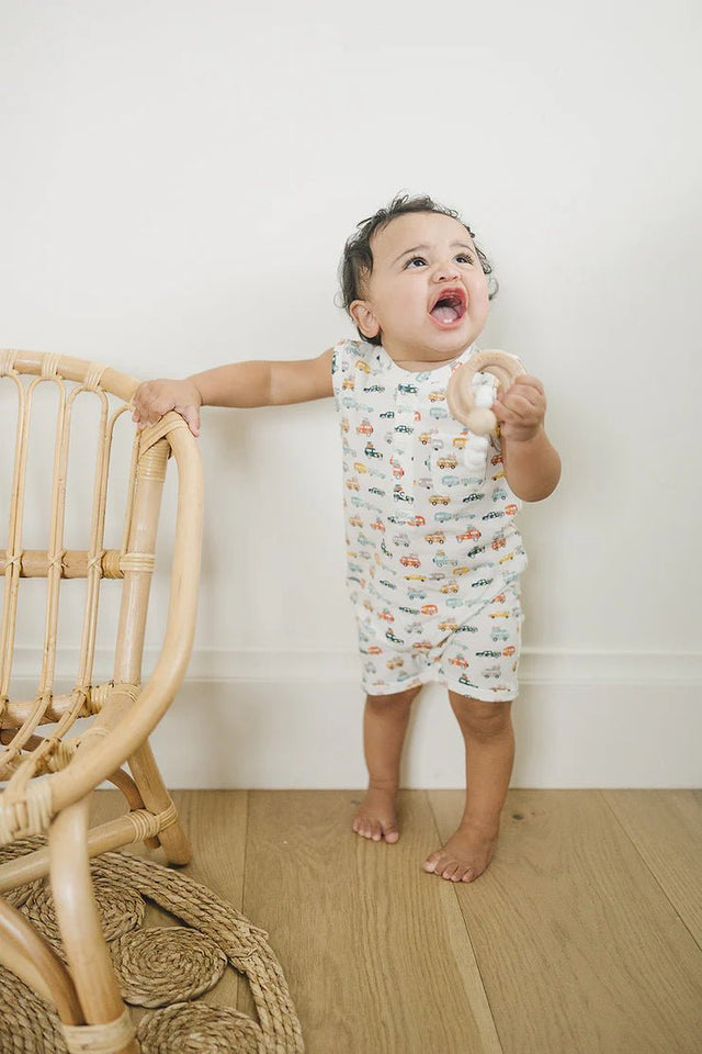 Short Romper - Camper Van - Princess and the Pea Boutique