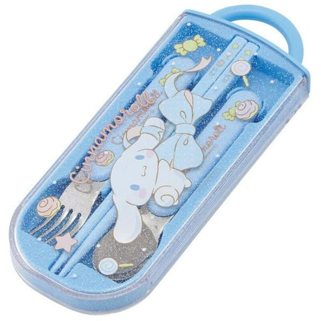 Skater Antibacterial Dishwasher - Safe Sliding Cutlery Set - Cinnamoroll - Princess and the Pea Boutique