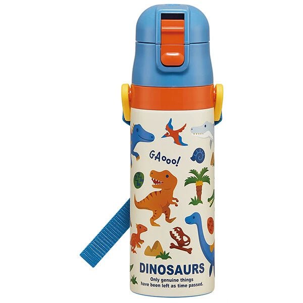 Skater Stainless Steel Water Bottle with Compact Lock Dino - Princess and the Pea Boutique