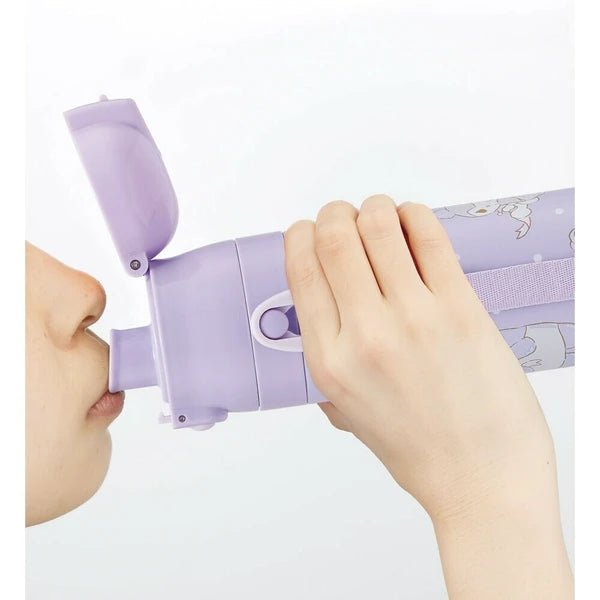 Skater Stainless Steel Water Bottle with Compact Lock KUROMI 470ml - Princess and the Pea Boutique