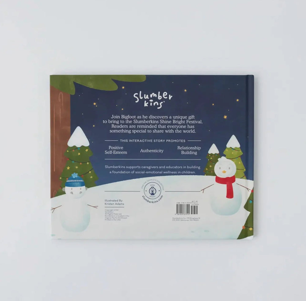 Slumberkins - Bigfoot Shares His Gift Hardcover Book - Princess and the Pea Boutique