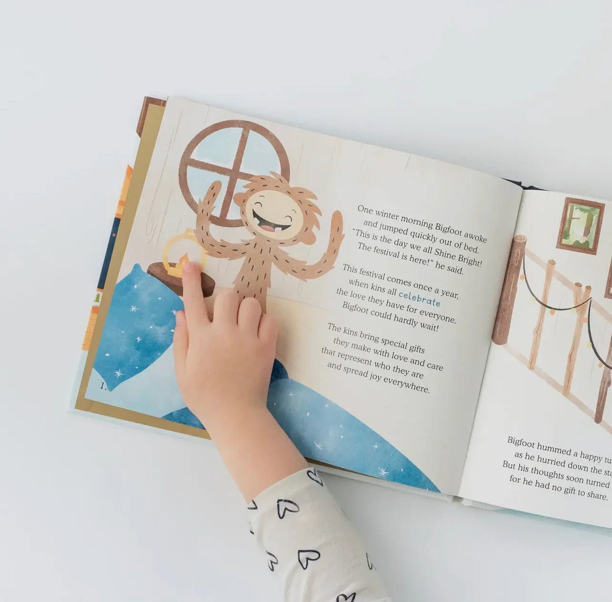 Slumberkins - Bigfoot Shares His Gift Hardcover Book - Princess and the Pea Boutique