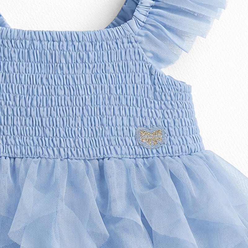 Souris Mini Baby Blue Dress in Soft Tulle - Princess and the Pea Boutique