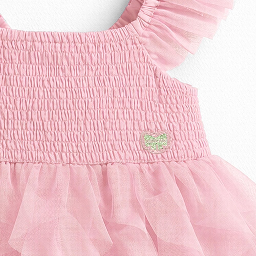 Souris Mini Baby Pink dress in soft tulle - Princess and the Pea Boutique