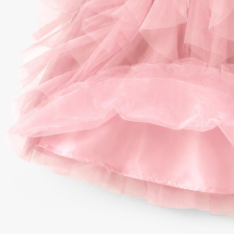 Souris Mini Child's Pink Dress in Soft Tulle - Princess and the Pea Boutique