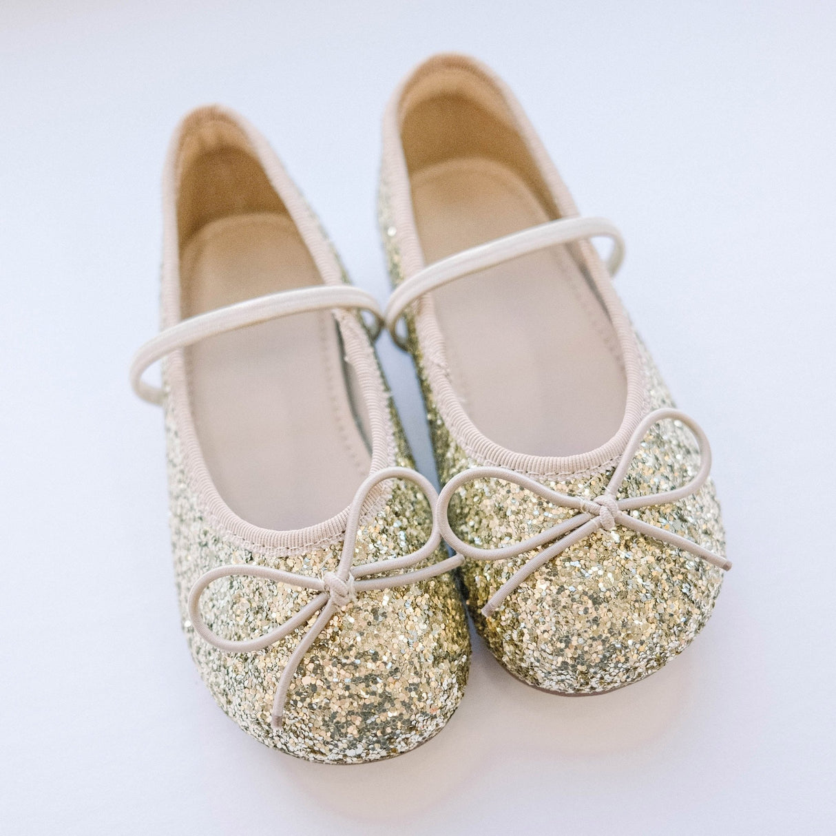 Sparkling Ballet Mary Jane - Gold - Princess and the Pea Boutique