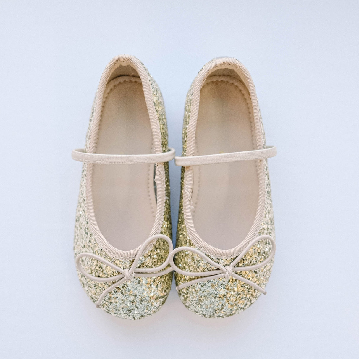 Sparkling Ballet Mary Jane - Gold - Princess and the Pea Boutique