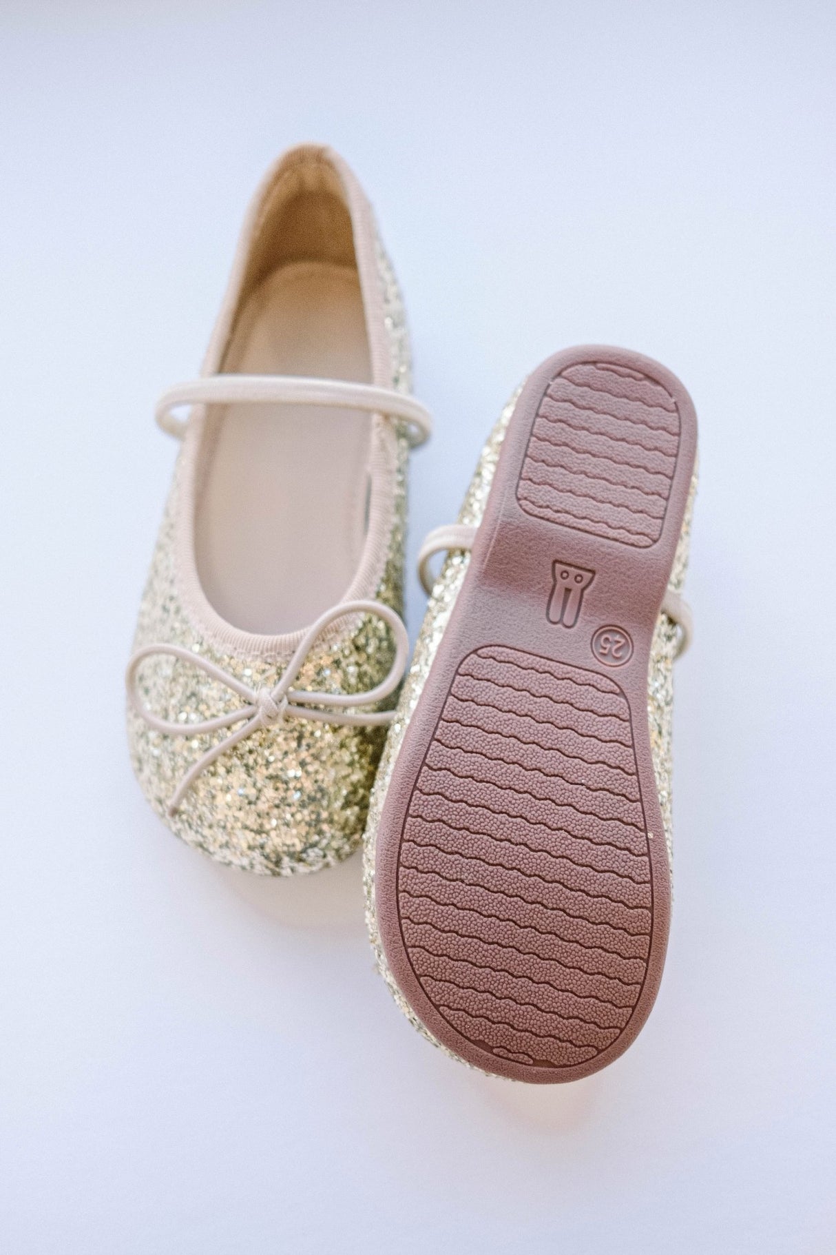 Sparkling Ballet Mary Jane - Gold - Princess and the Pea Boutique