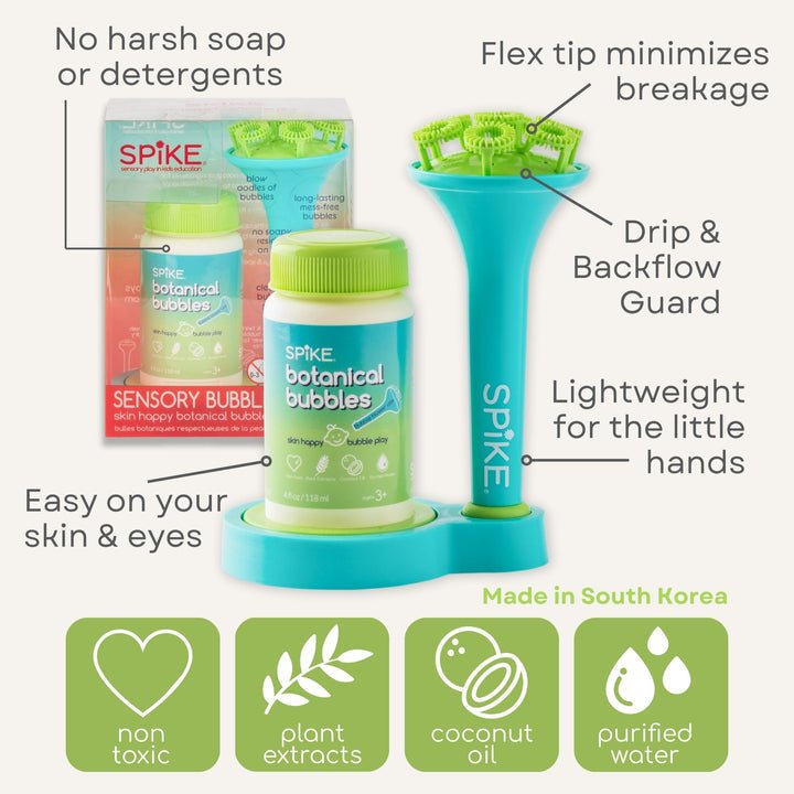 Spike Sensory Bubble Play Skin Happy Botanical Bubbles & Blower Set - Princess and the Pea