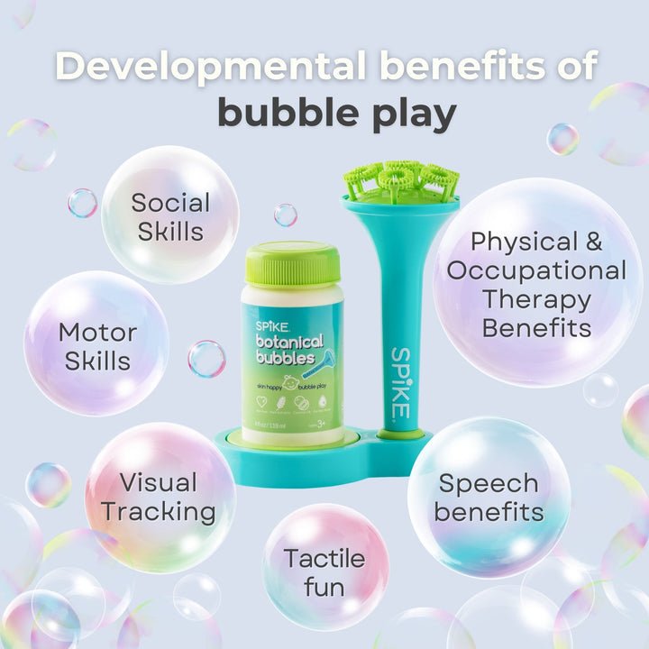 Spike Sensory Bubble Play Skin Happy Botanical Bubbles & Blower Set - Princess and the Pea