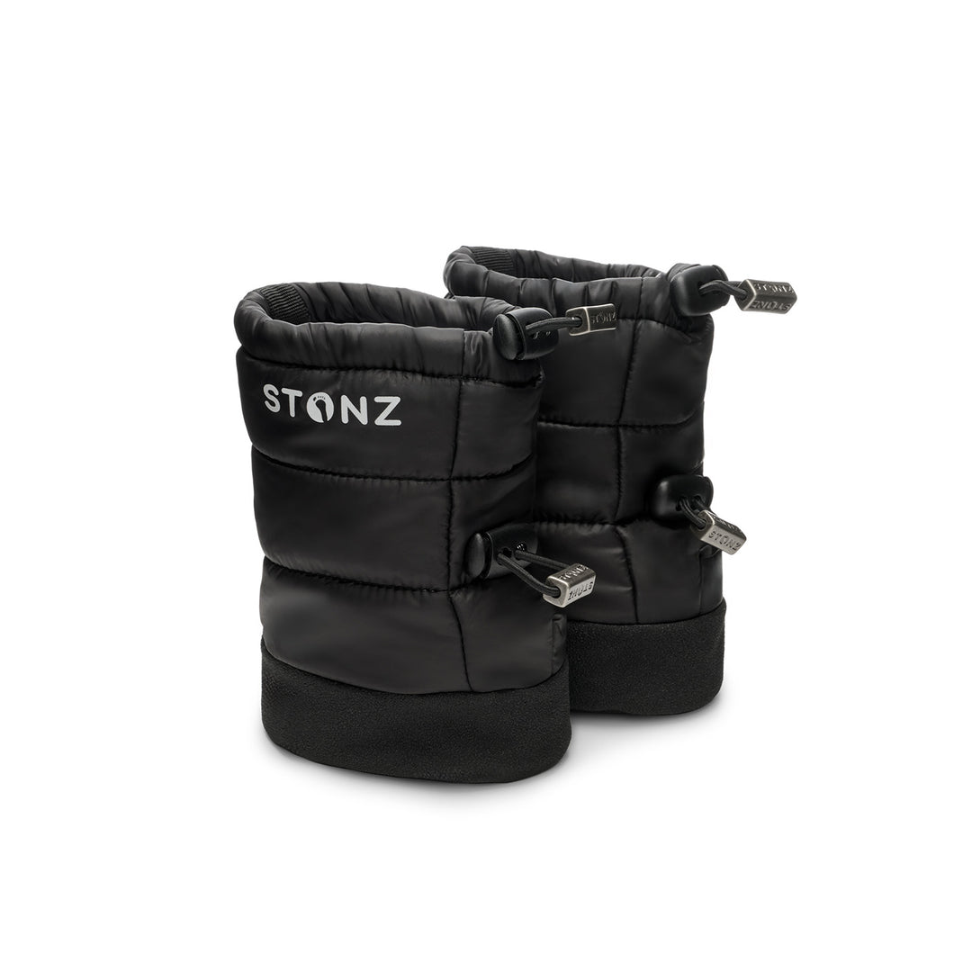 Stonz - Baby/Toddler Puffer Booties - Black - Princess and the Pea Boutique