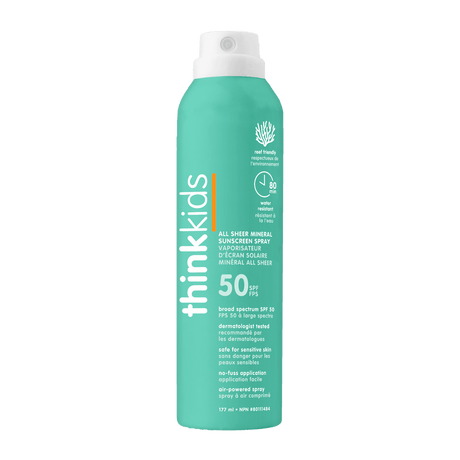 THINK Kids Clear Zinc Sunscreen Spray SPF 50 177ml - Princess and the Pea Boutique
