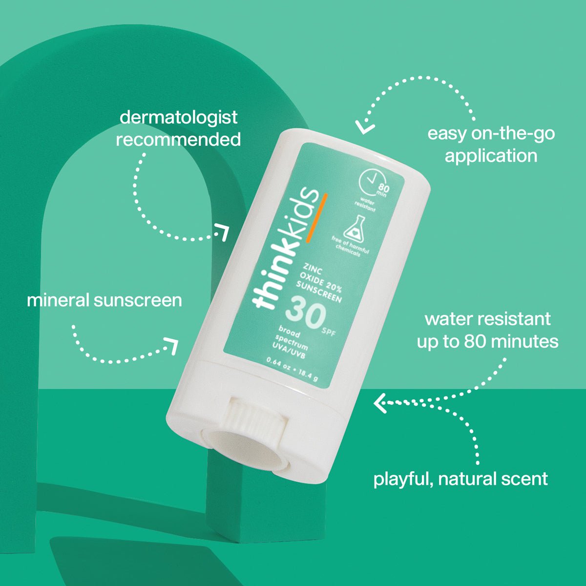 Thinksport Kids Mineral Based Sunscreen Stick SPF 30+ - Princess and the Pea Boutique
