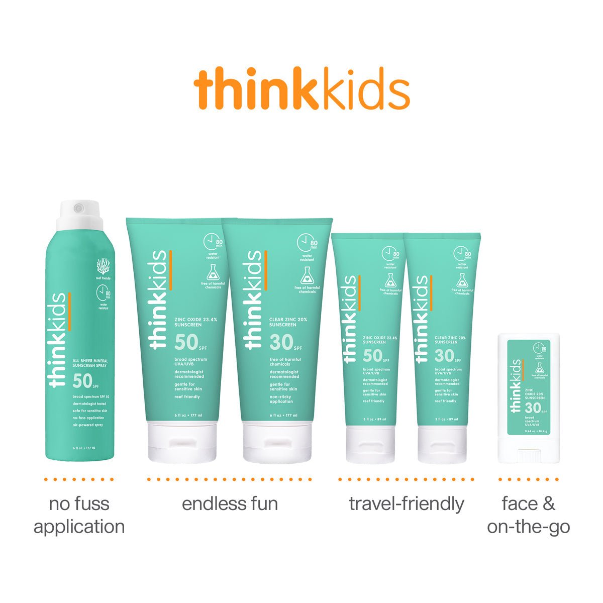 Thinksport Kids Mineral Based Sunscreen Stick SPF 30+ - Princess and the Pea Boutique