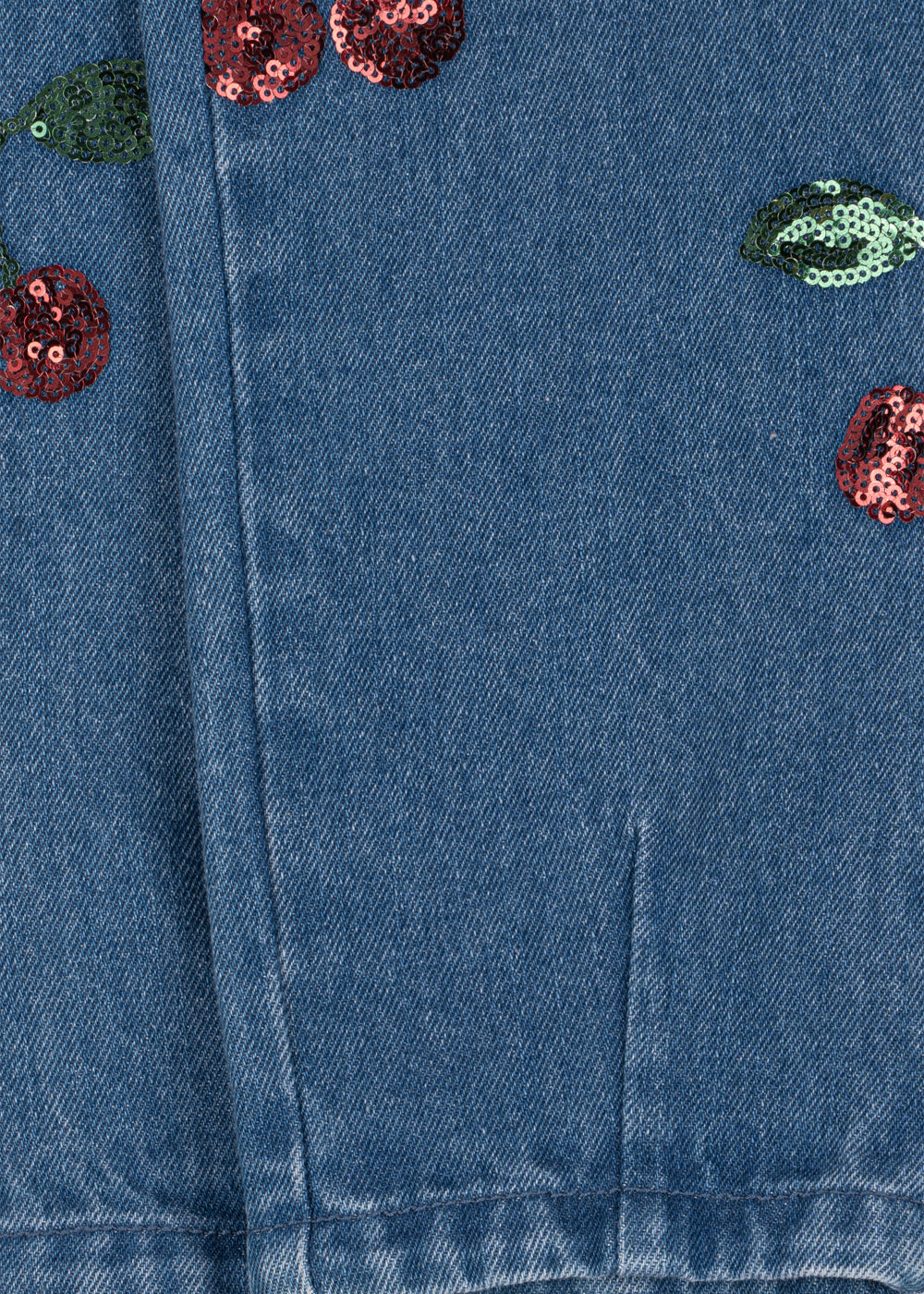 Konges Slojd Magot Sequin Frill Pants - Cherry Sequin