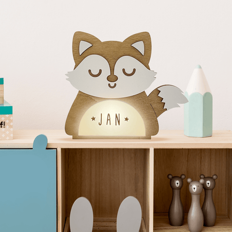 Vintiun Personalized Fox Table Lamp - Princess and the Pea Boutique