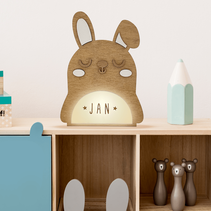 Vintiun Personalized Rabbit Table Lamp - Princess and the Pea Boutique