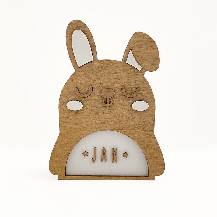 Vintiun Personalized Rabbit Table Lamp - Princess and the Pea Boutique