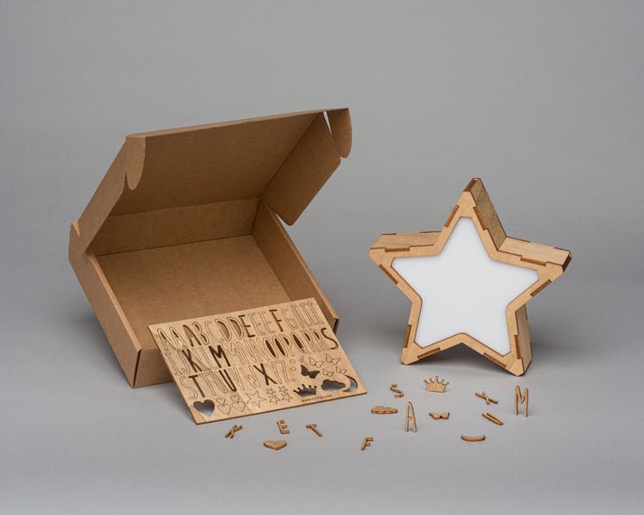 Vintiun Personalized Star Lamp + Lettering Kit - Princess and the Pea Boutique
