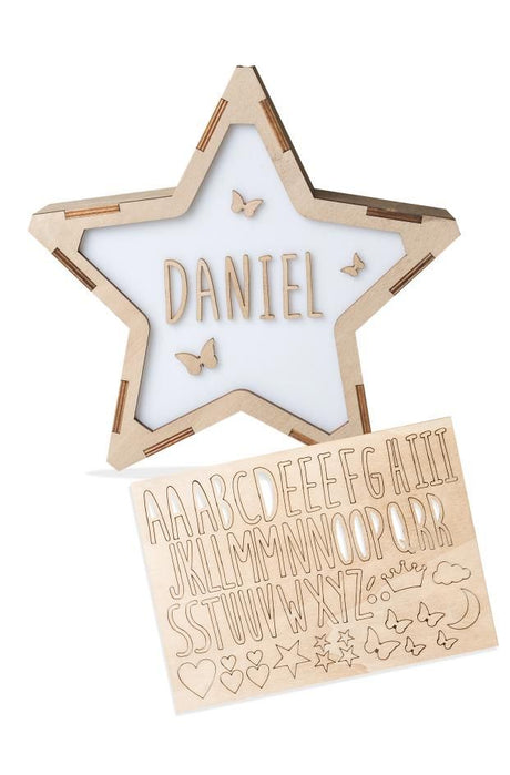 Vintiun Personalized Star Lamp + Lettering Kit - Princess and the Pea Boutique