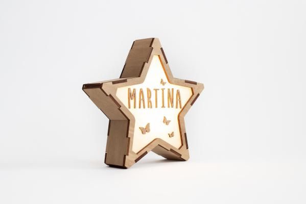 Vintiun Personalized Star Lamp + Lettering Kit - Princess and the Pea Boutique