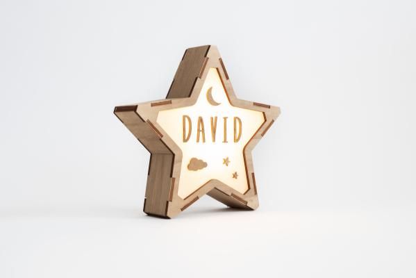 Vintiun Personalized Star Lamp + Lettering Kit - Princess and the Pea Boutique