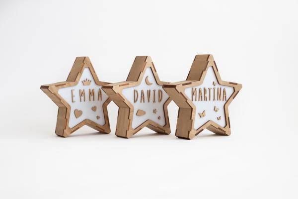 Vintiun Personalized Star Lamp + Lettering Kit - Princess and the Pea Boutique