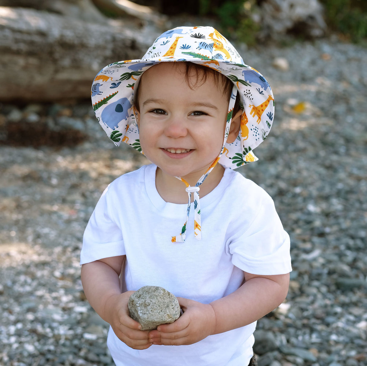 Jan N Jul Kids Cotton Floppy Hats - Safari