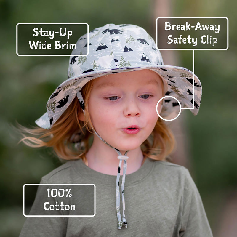 Jan N Jul Kids Cotton Floppy Hats - Safari