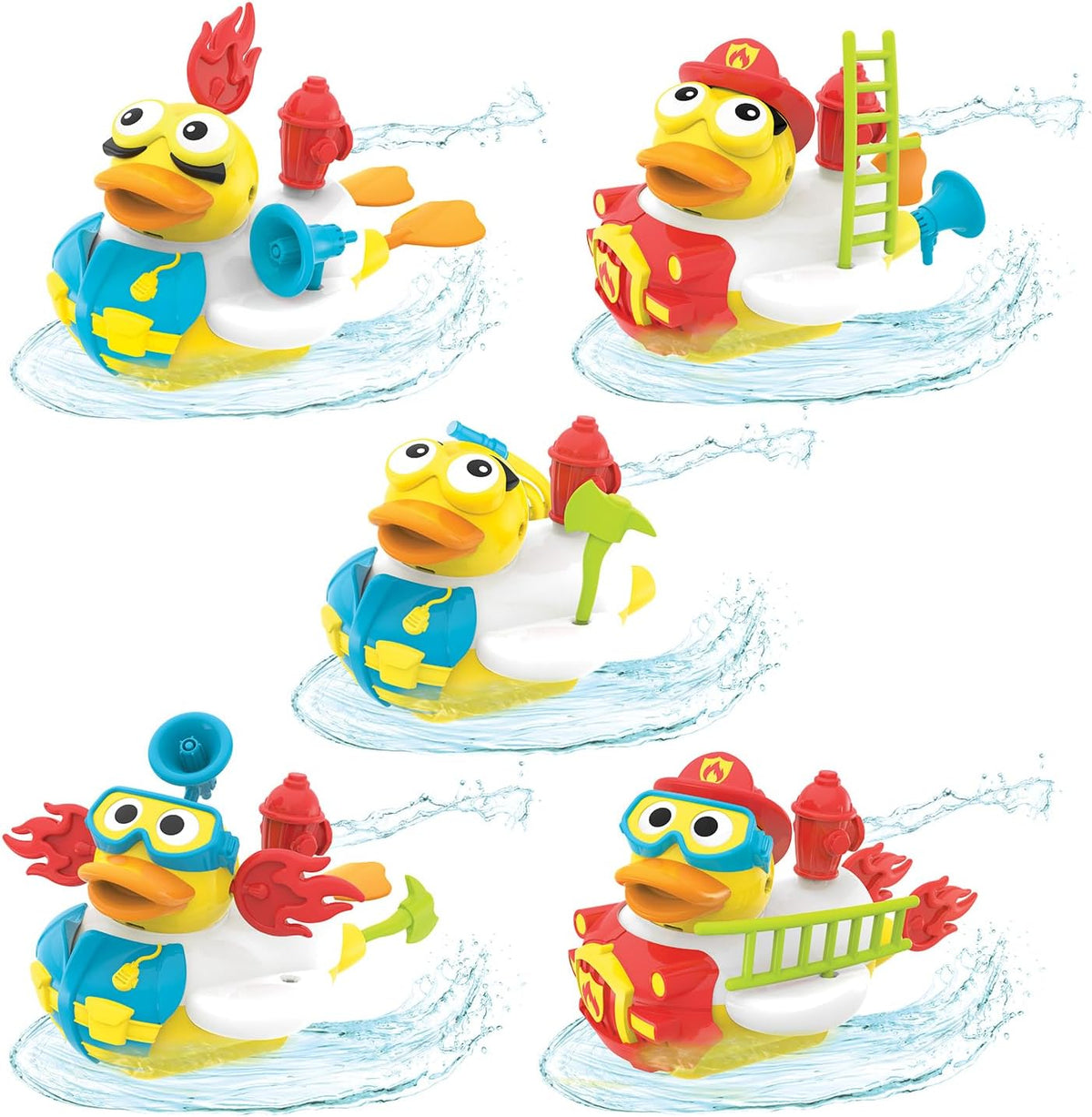 Yookidoo Jet Duck Firefighter Bath Toy - Princess and the Pea Boutique