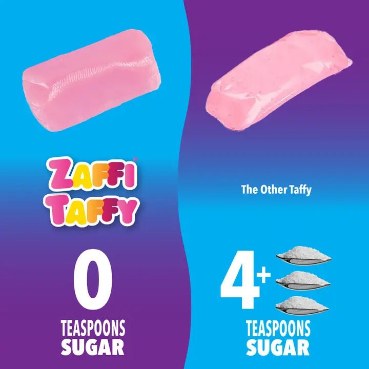 Zollipops Zaffi Taffy Halloween Zero Sugar Assorted Fruit 5oz Pouch - Princess and the Pea Boutique