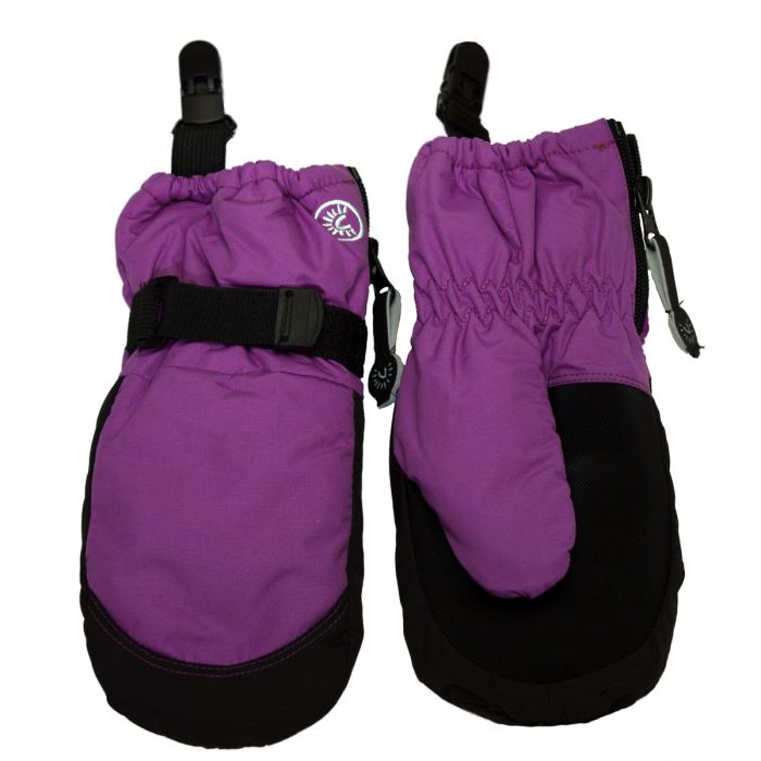 Calikids WATERPROOF MITTEN WITH CLIP - Plum - Princess and the Pea