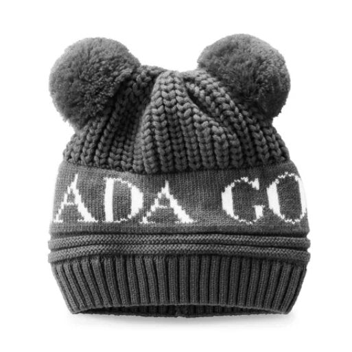 Canada Goose Baby Double Pom Hat - Iron Grey - Princess and the Pea