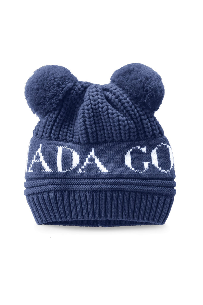 Canada Goose Baby Double Pom Hat - Pacific Blue - Princess and the Pea