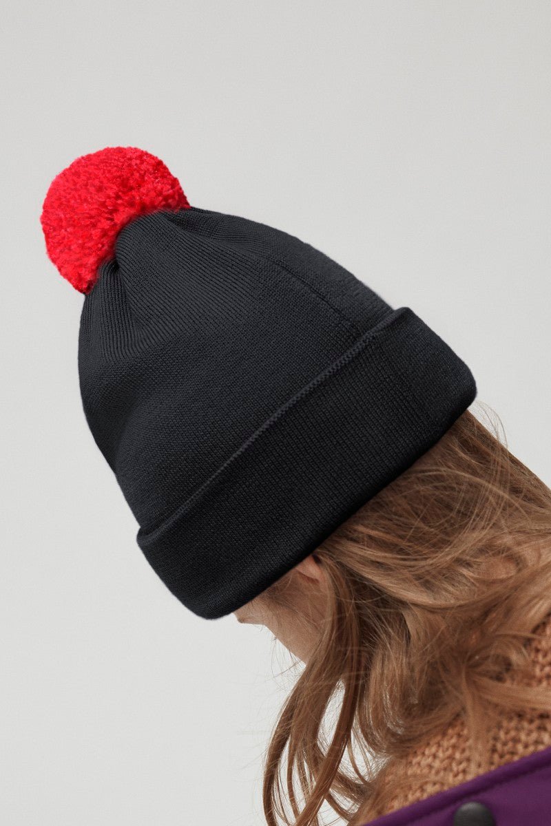 Canada Goose Kids Merino Pom Toque - Black - Princess and the Pea