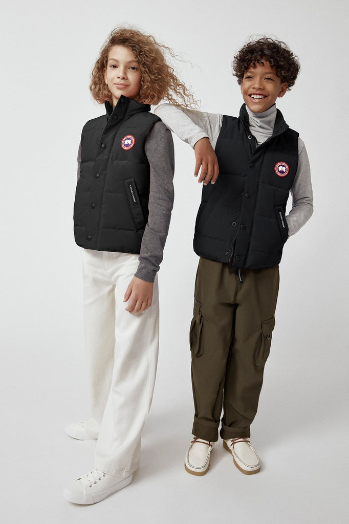 Canada Goose Youth Vanier Down Vest - Black - Princess and the Pea