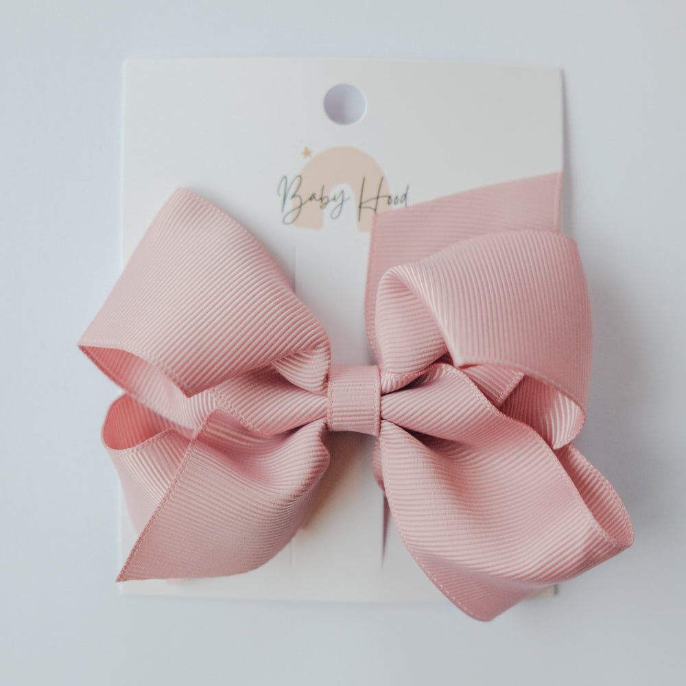 Classic Ribbon Bow - Extra Large (4X3.5 Inches) - Petal Pink - Princess and the Pea
