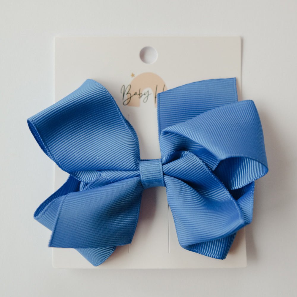 Classic Ribbon Bow - Extra Large (4X3.5 Inches) -Royal Blue - Princess and the Pea