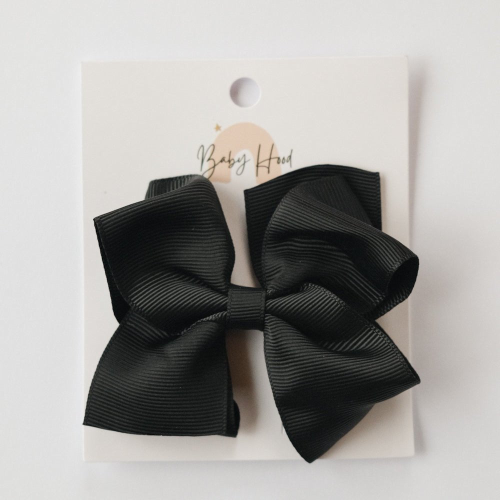 Classic Ribbon Bow - Large (3x3 Inches) Black - Princess and the Pea