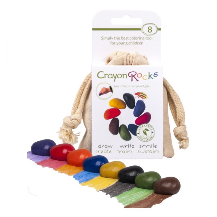 Crayon Rocks -8 Colors - Princess and the Pea