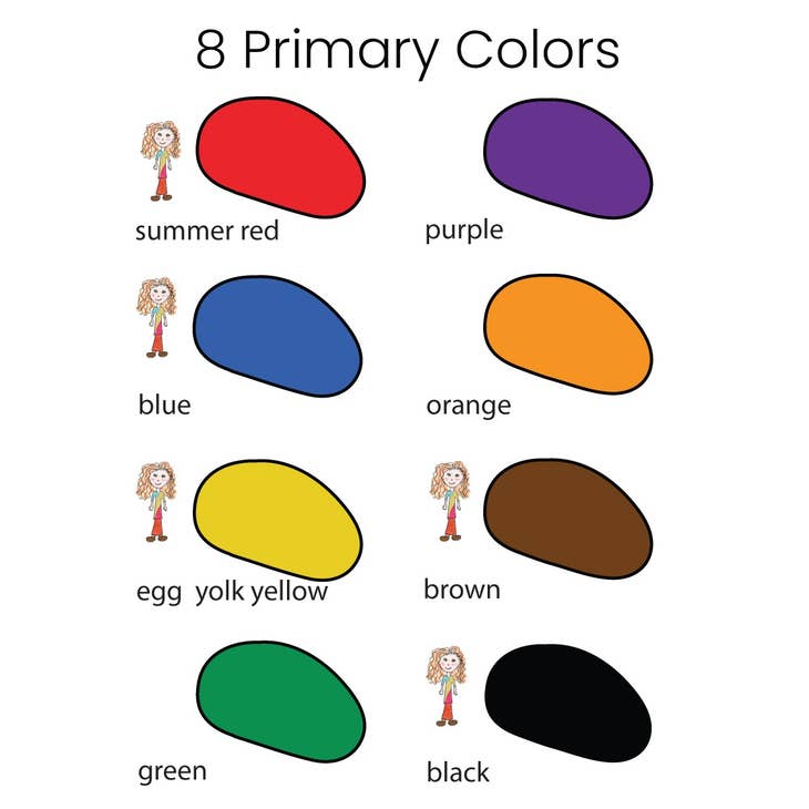 Crayon Rocks -8 Colors - Princess and the Pea