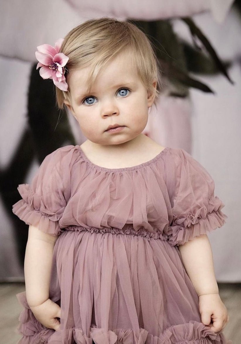 DOLLY Frilly Dress - Mauve - Princess and the Pea