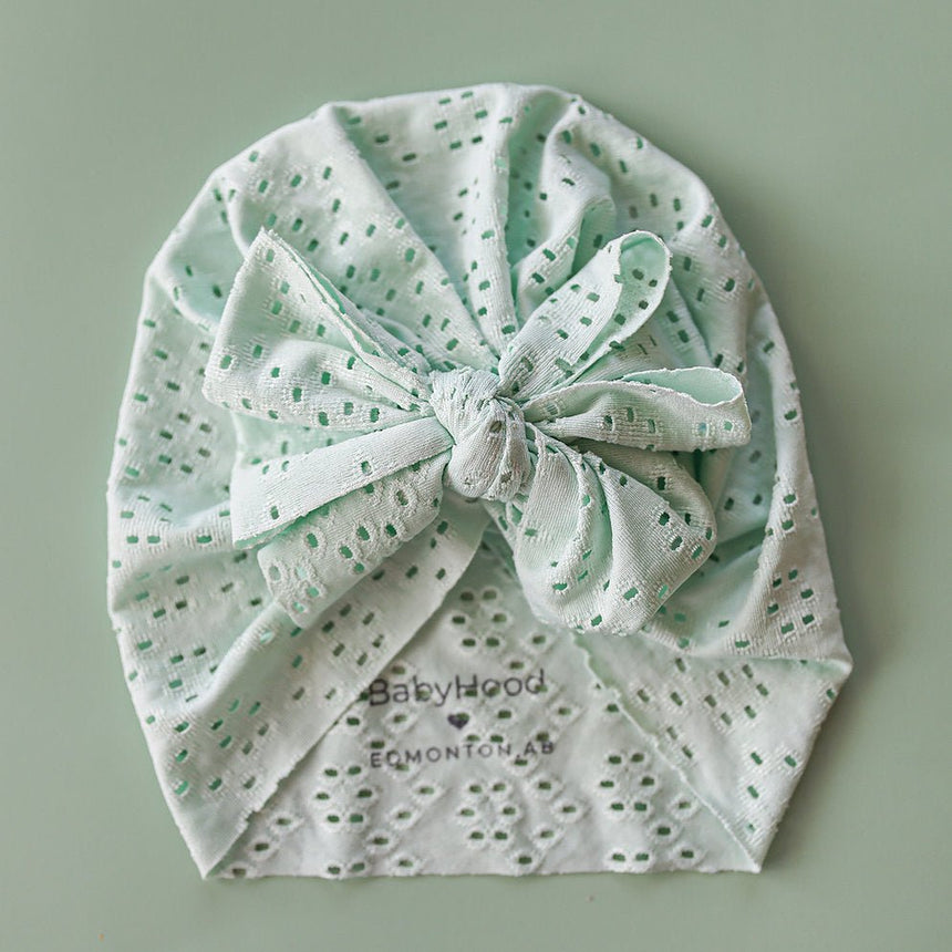 Eyelet Baby Turban - Princess and the Pea