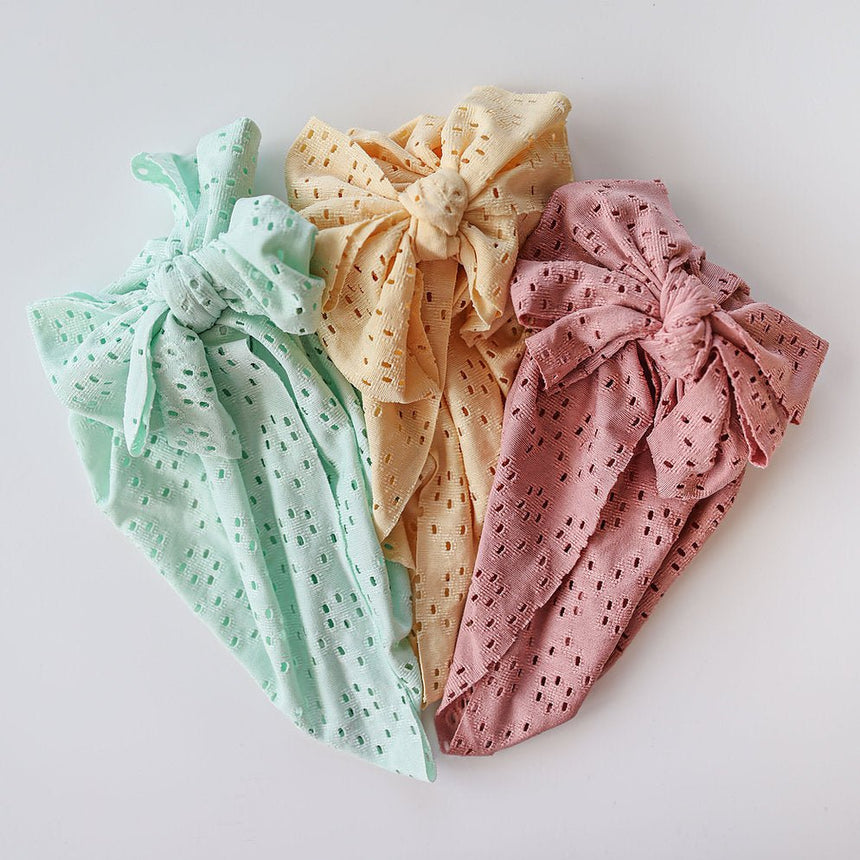 Eyelet Baby Turban - Princess and the Pea
