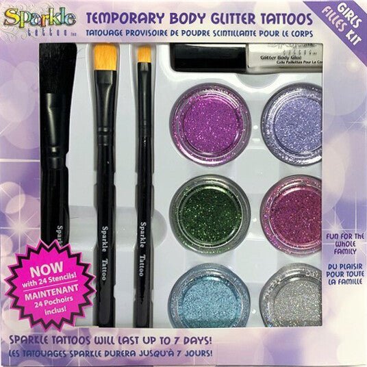 Girl Glitter Tattoo Party Kit - Princess and the Pea