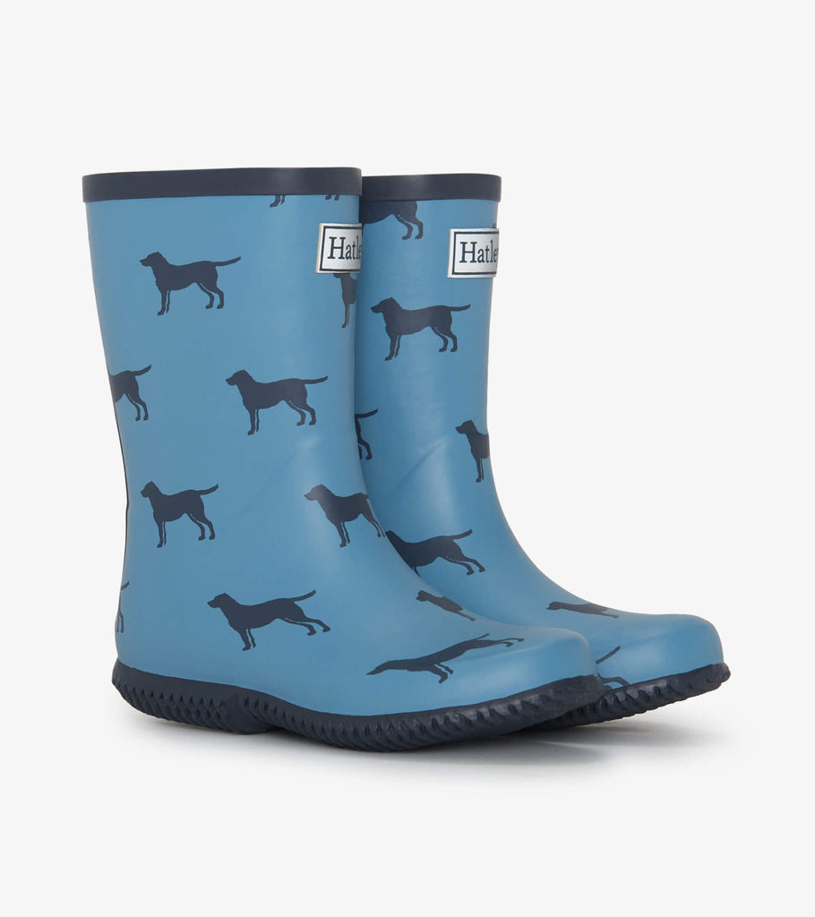 Hatley Preppy Dogs Packable Rain Boots - Princess and the Pea