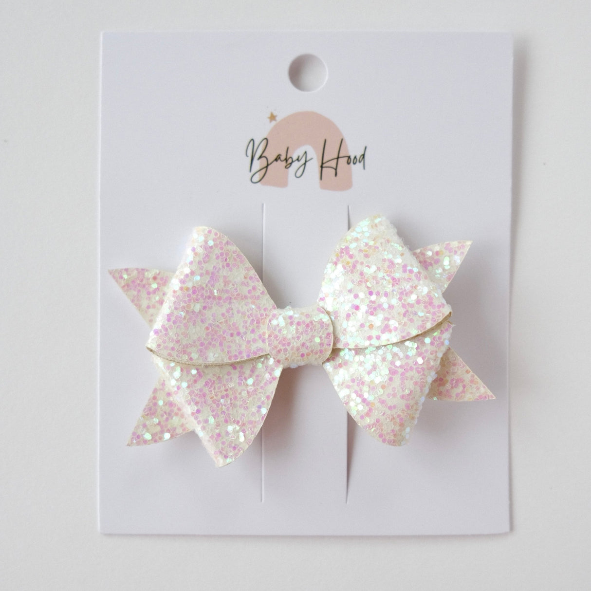 Iris Sparkle Charm Bow Hair Clip - Princess and the Pea