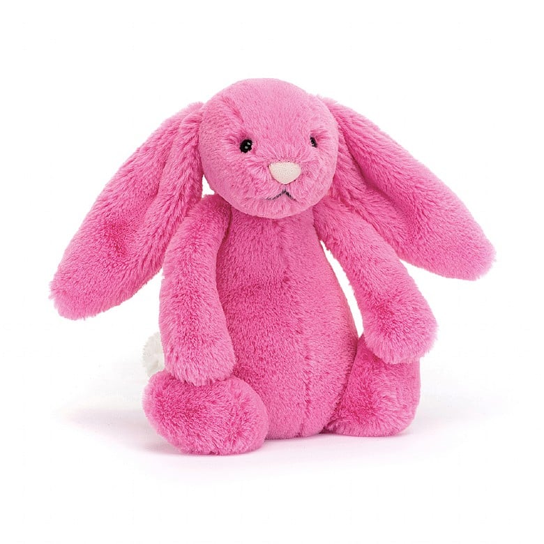 Jellycat Bashful Bunny Hot Pink- Small - Princess and the Pea