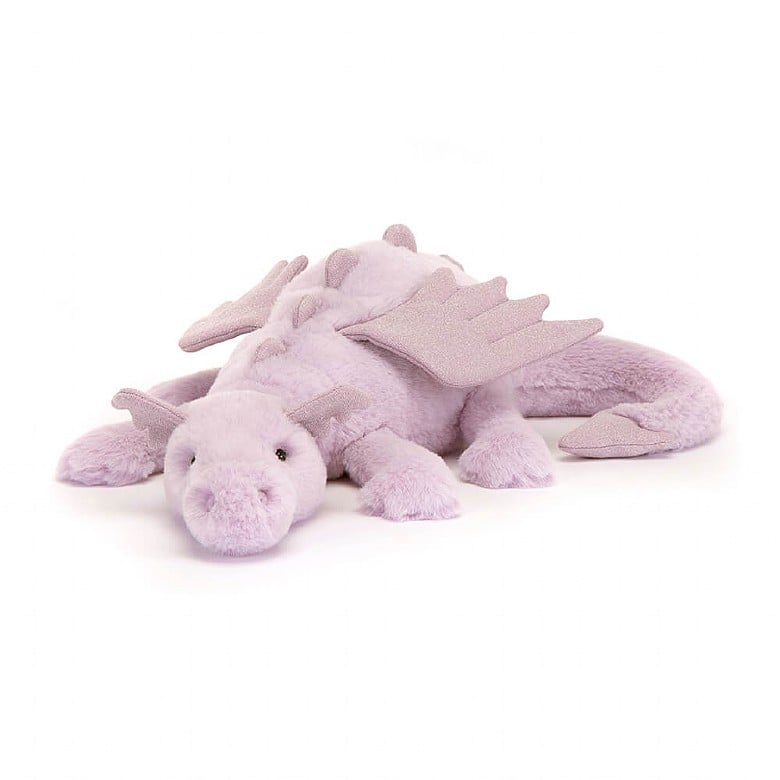 Jellycat Dragon - Lavender Dragon - Princess and the Pea