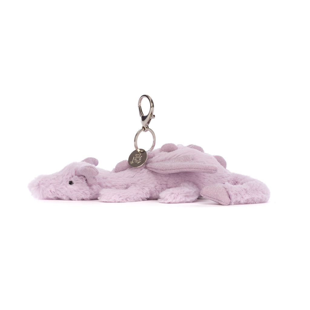 Jellycat Lavender Dragon Bag Charm - Princess and the Pea